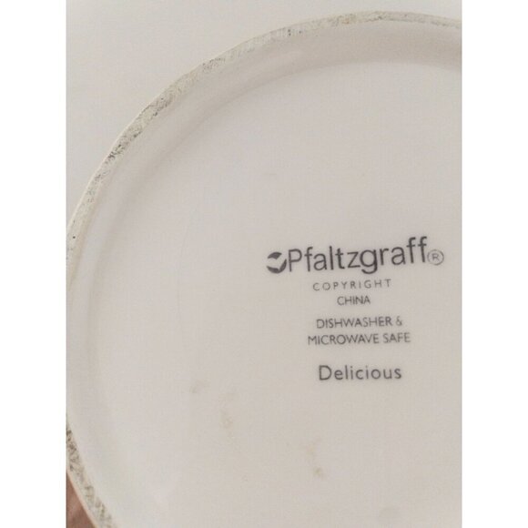 Pfaltzgraff Golden Delicious Apple Basket Ceramic Cookie Jar 11" Dishwasher & Mi - Picture 3 of 12